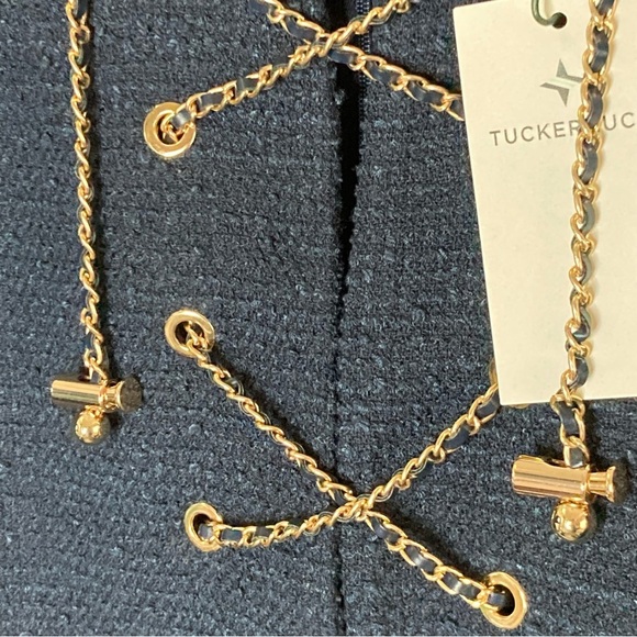 Tuckernuck Tweed Kelly Dress-Women L-Navy Blue-NEW-Classic-Preppy-Mature-Holiday - Picture 11 of 12